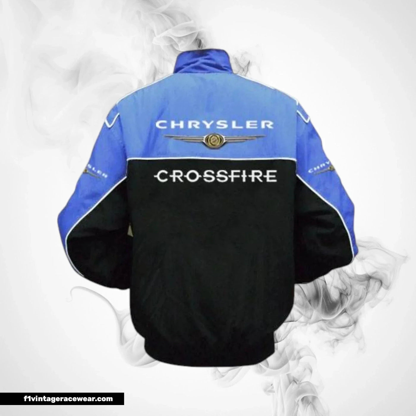 Chrysler Crossfire Team Jacket Black Royal Blue Track Racing Edition