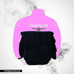 Chrysler F1 Inspired Jacket Pink Black Racing Style