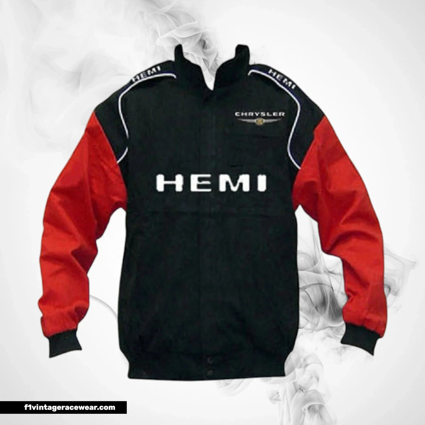 Chrysler Hemi Motorsport Jacket Black Red Racing Wear