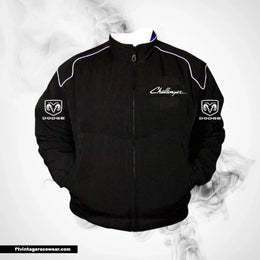 Dodge Challenger F1 Inspired Jacket Black Racing Style