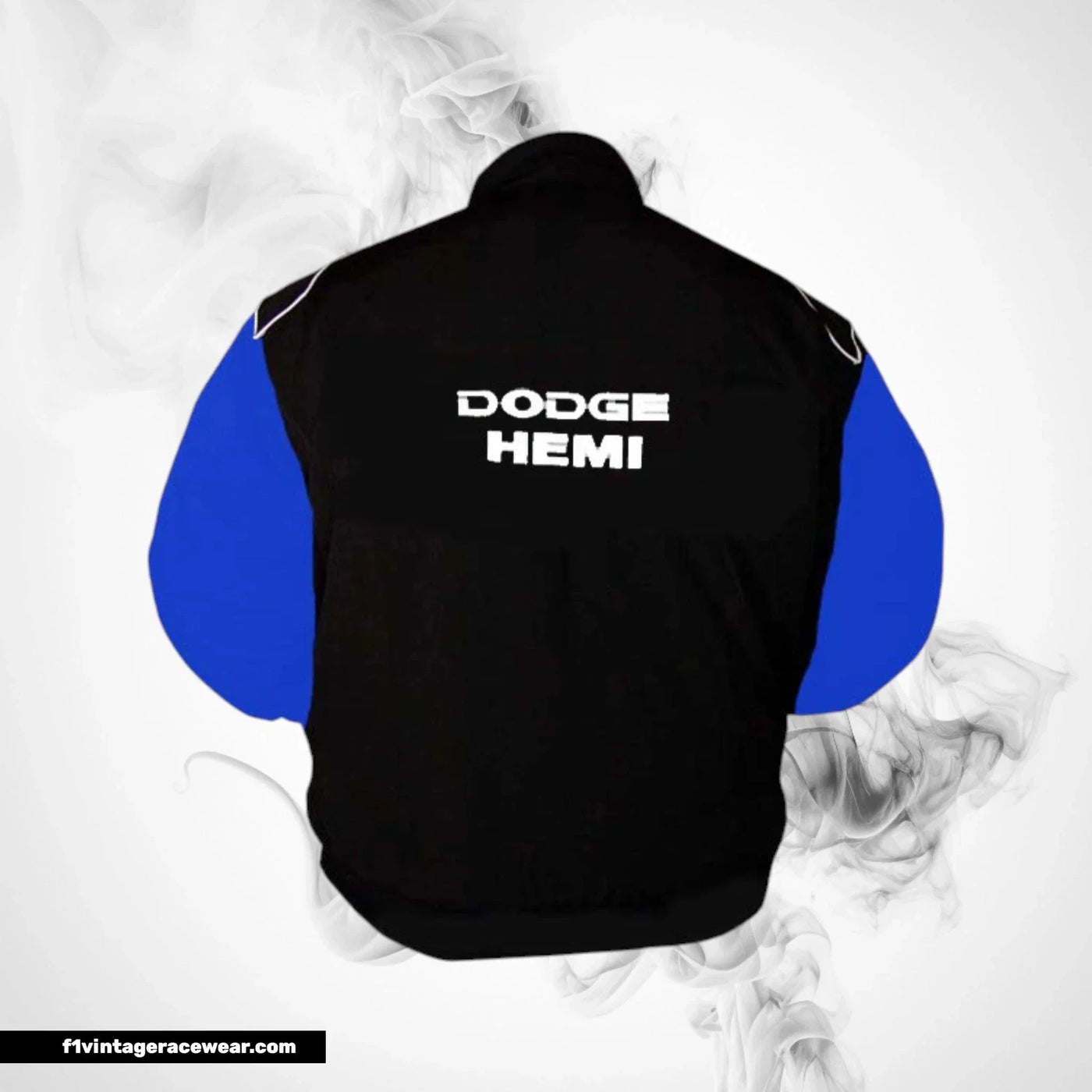 Dodge Hemi Mopar F1 Inspired Jacket Black Royal Blue Racing Style