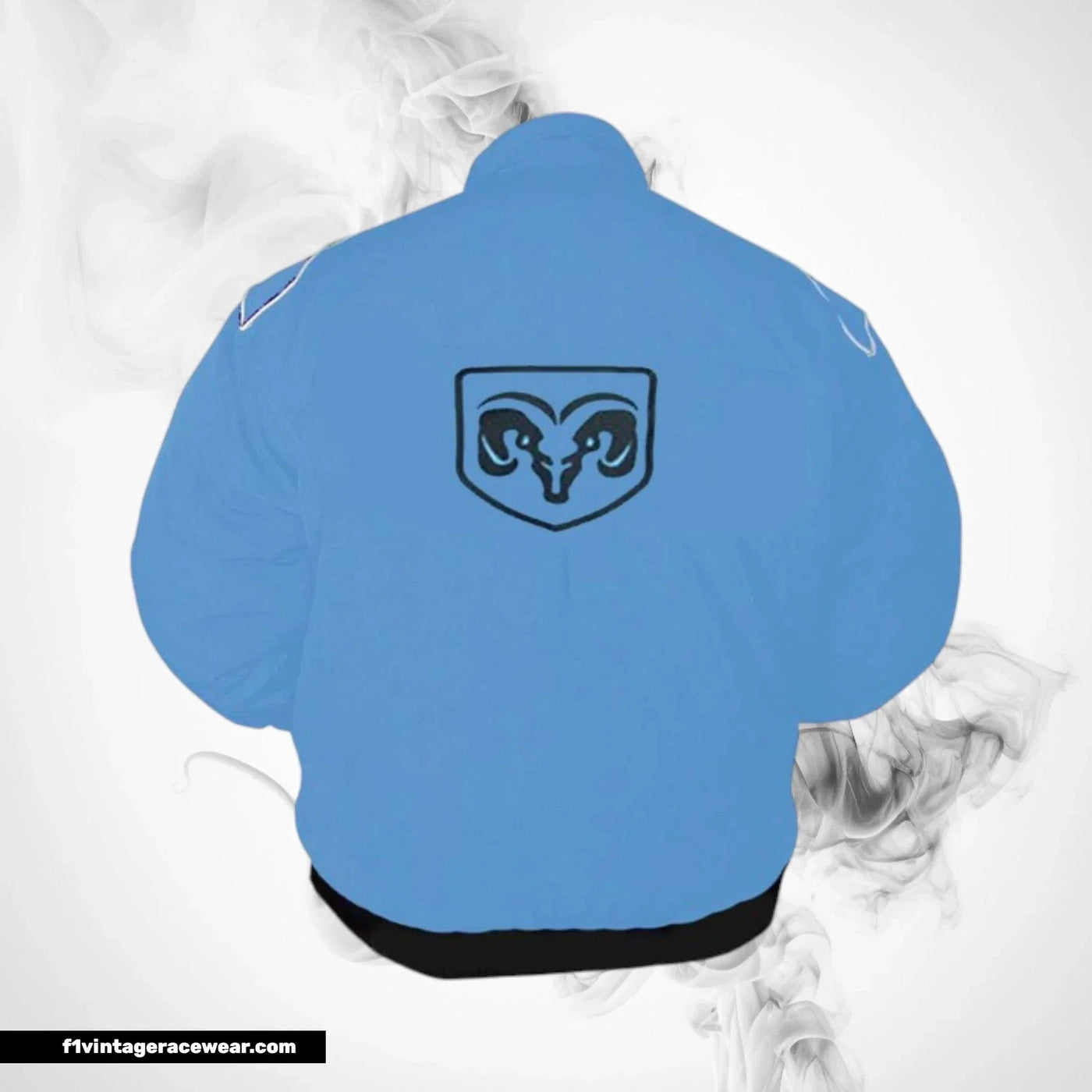 Dodge Mobil 1 Racing Jacket Light Blue Streetwear Style