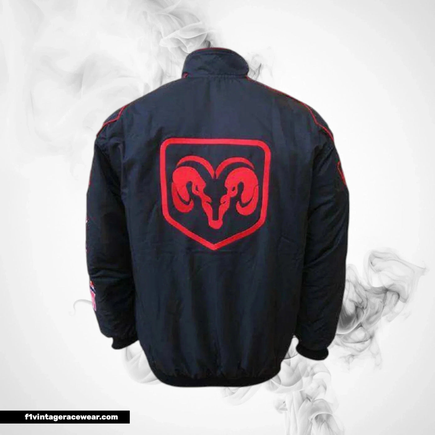 Dodge Sport Racing Jacket Black Streetwear Style