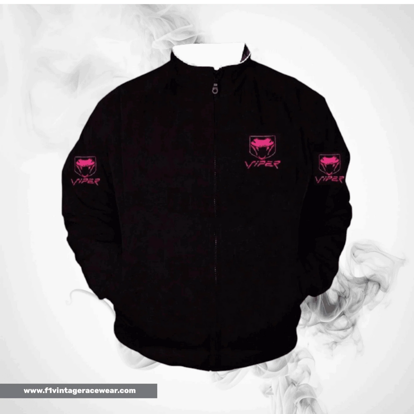 Dodge Viper Fangs Motorsport Jacket Black Pink Racing Wear