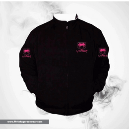 Dodge Viper Fangs Motorsport Jacket Black Pink Racing Wear