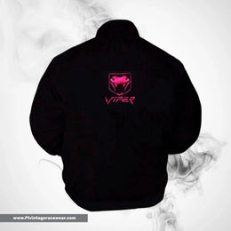 Dodge Viper Fangs Motorsport Jacket Black Pink Racing Wear