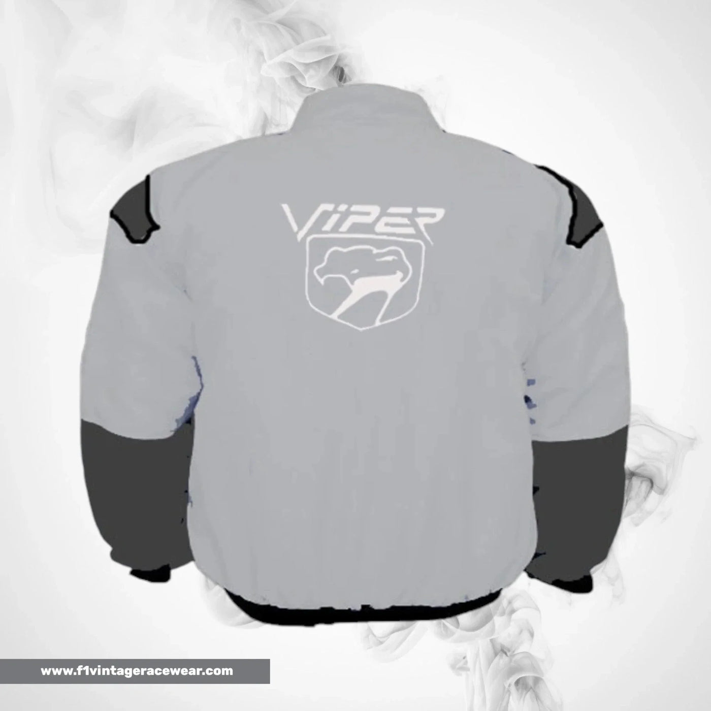 Dodge Viper Fangs Motorsport Jacket Light Gray Dark Gray Racing Wear