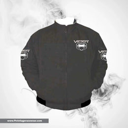 Dodge Viper SRT 10 Racing Jacket Dark Gray Streetwear Style