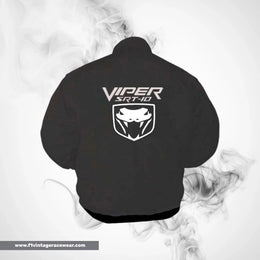 Dodge Viper SRT 10 Racing Jacket Dark Gray Streetwear Style