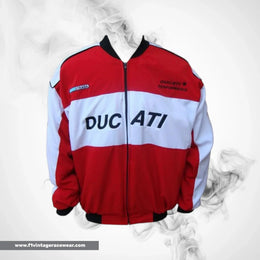 Ducati Corse F1 Inspired Jacket Red White Racing Style