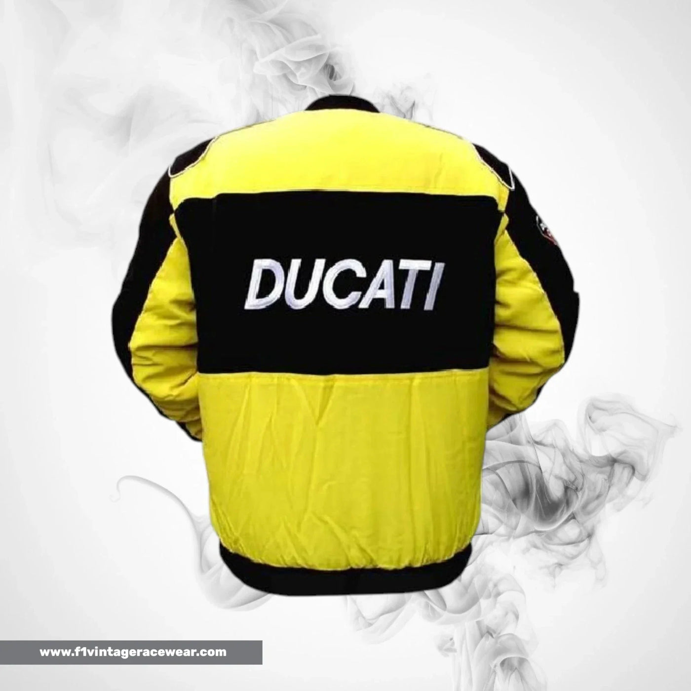 Ducati Corse Motorcycle Jacket Black Light Gray MotoGP Style