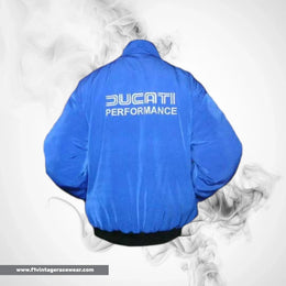 Ducati Corse Motorcycle Jacket Royal Blue Racing Wear