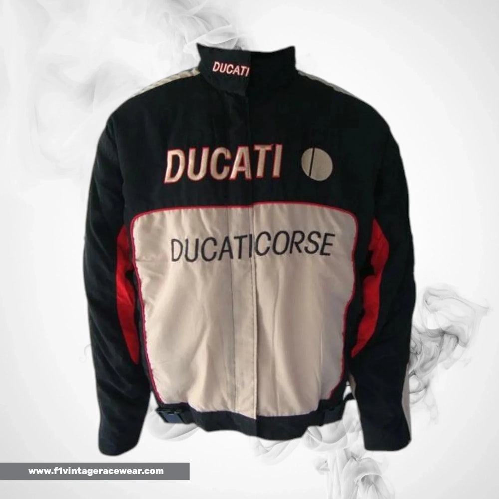 Ducati Corse Motorsport Jacket Black Light Gray Racing Wear