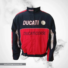Ducati Corse Racing Jacket Black Light Gray Performance Edition