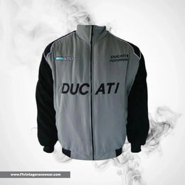 Ducati Corse Team Jacket Black Light Gray Track Edition