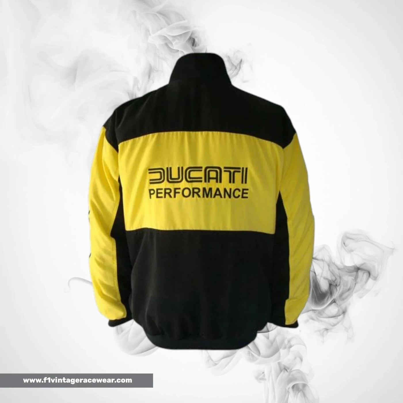 Ducati Motorcycle Jacket Black Yellow Streetwear Style