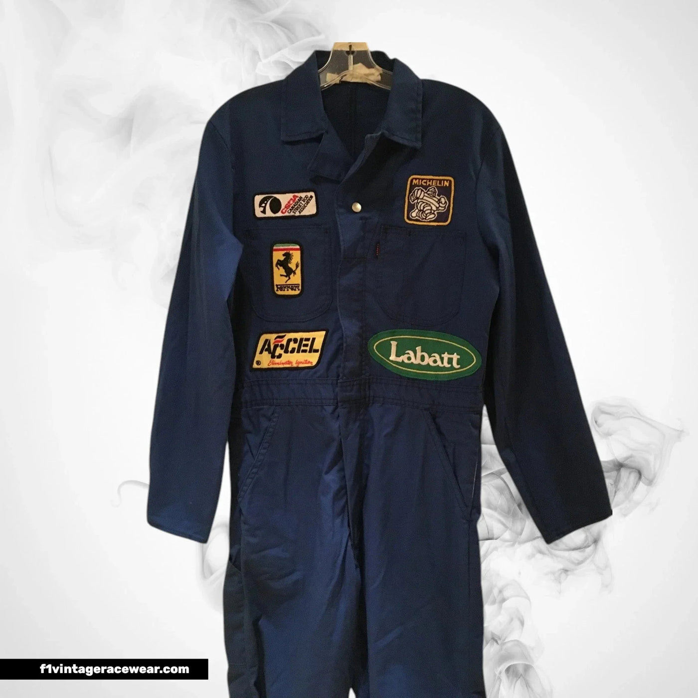 Ferrari 1980s Pit Crew Style Coveralls Vintage Racing