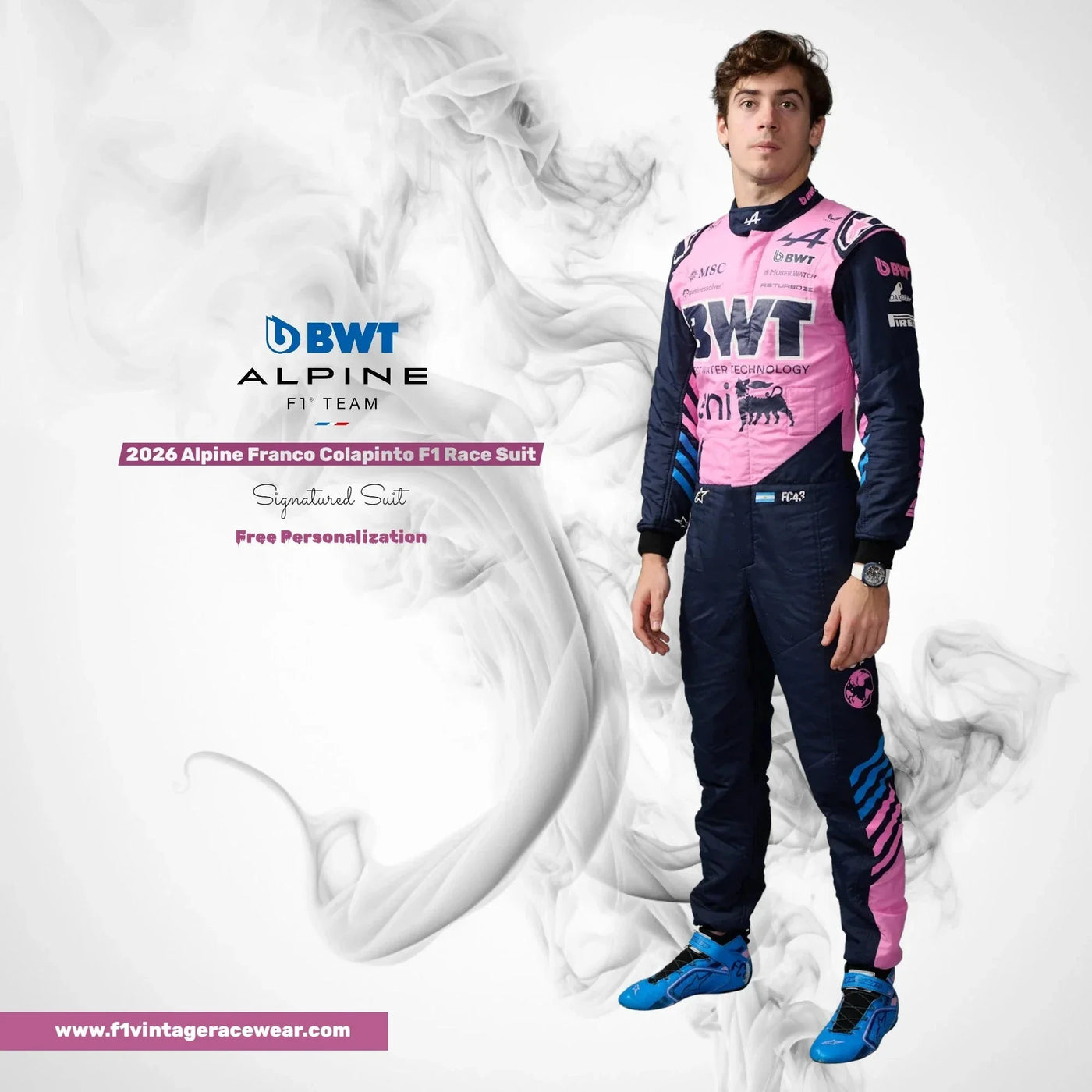 Franco Colapinto 2026 BWT Alpine F1 Racing Costume