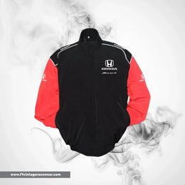 Honda Accord F1 Inspired Jacket Black Red Racing Style
