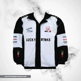 Honda BAR F1 Inspired Jacket White Black Racing Style
