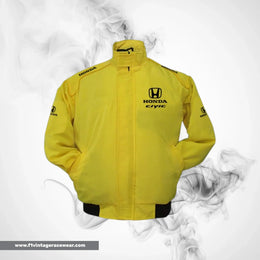 Honda Civic Racing Jacket Yellow Streetwear Style