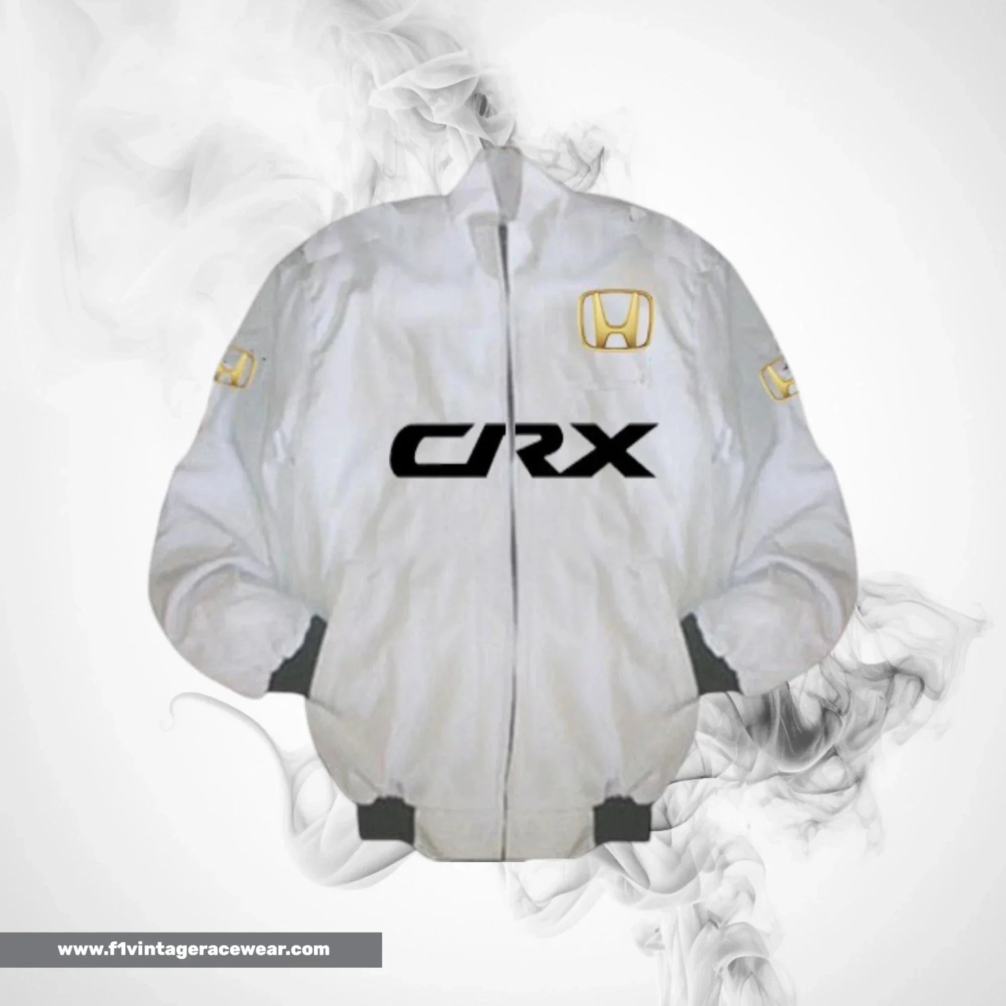 Honda CRX F1 Inspired Jacket White Racing Style