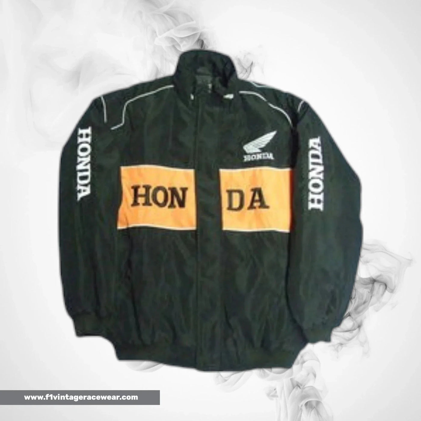 Honda F1 Inspired Jacket Orange Black Racing Style