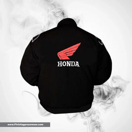 Honda F1 Inspired Jacket Orange Black Racing Style