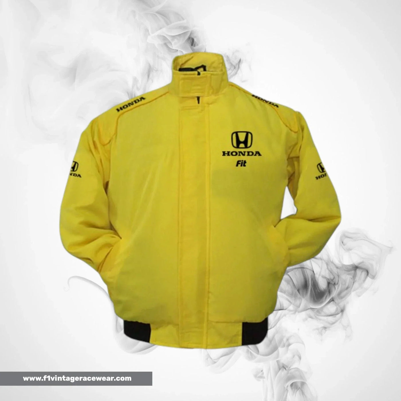Honda Fit F1 Inspired Jacket Yellow Racing Style