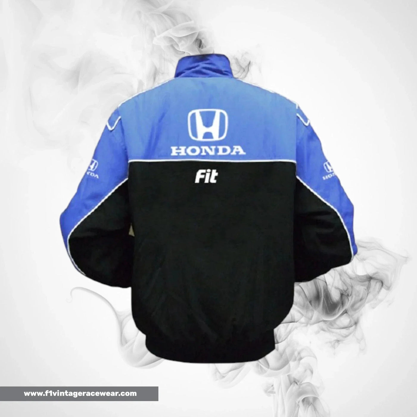 Honda Fit Racing Jacket Blue Black Hatchback Style Edition