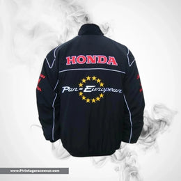 Honda Pan European F1 Inspired Jacket Black Racing Style