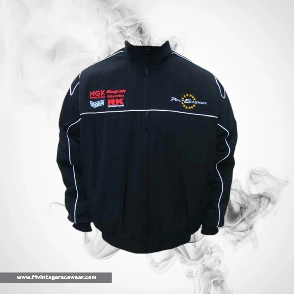 Honda Pan European F1 Inspired Jacket Black Racing Style