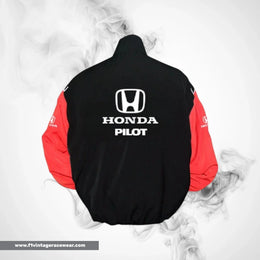 Honda Pilot F1 Inspired Jacket Black Red Racing Style