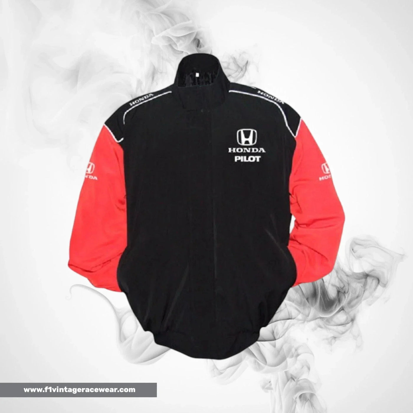 Honda Pilot F1 Inspired Jacket Black Red Racing Style