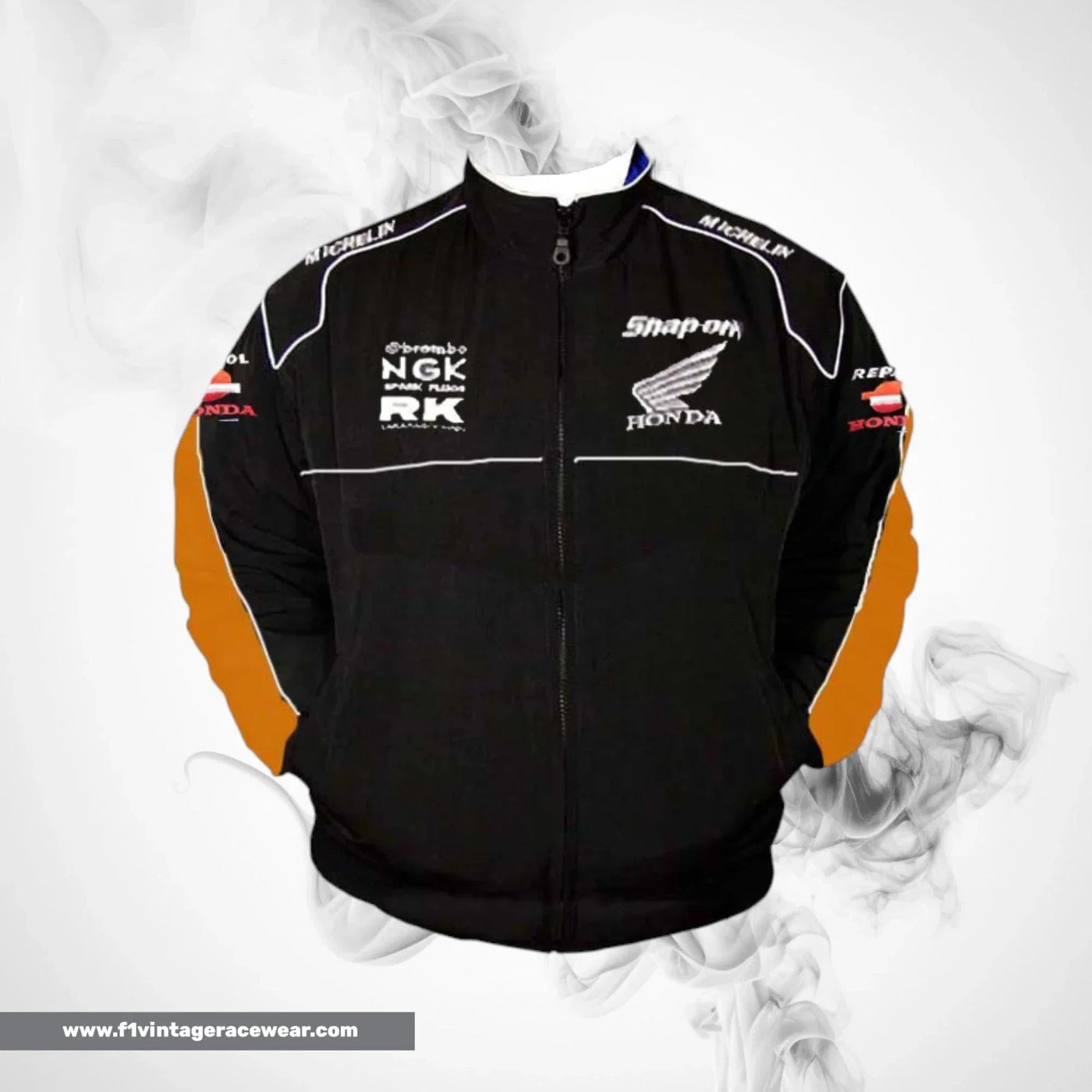 Honda Repsol Team Jacket Black Orange Track Edition