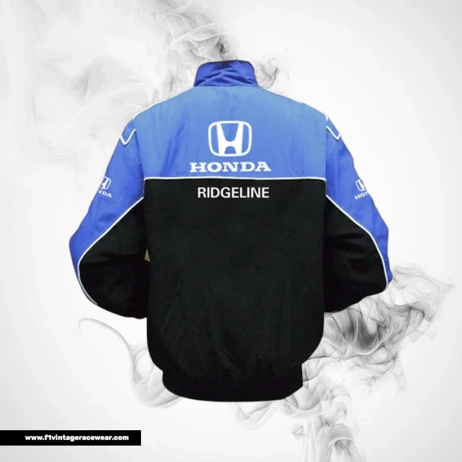 Honda Ridgeline Racing Jacket Blue Black Streetwear Style
