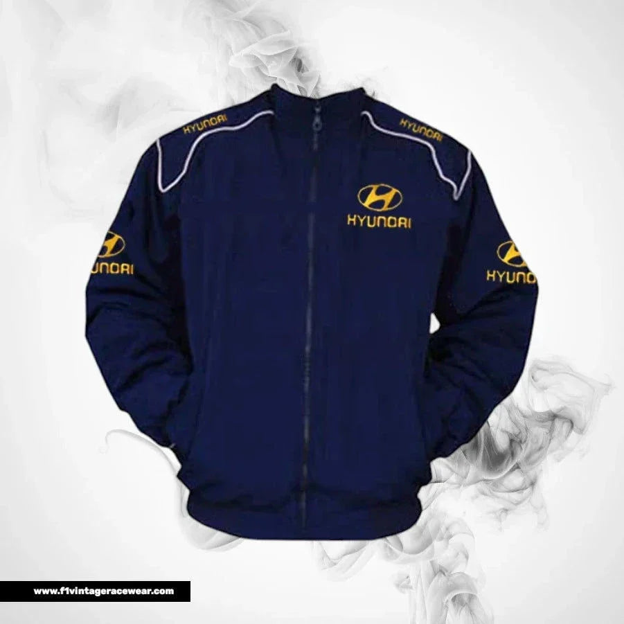 Hyundai F1 Inspired Jacket Dark Blue Racing Style