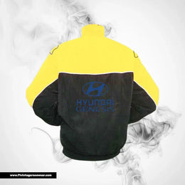 Hyundai Genesis Racing Jacket Yellow Black Luxury Performance Style