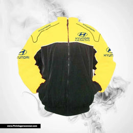 Hyundai Genesis Racing Jacket Yellow Black Luxury Performance Style