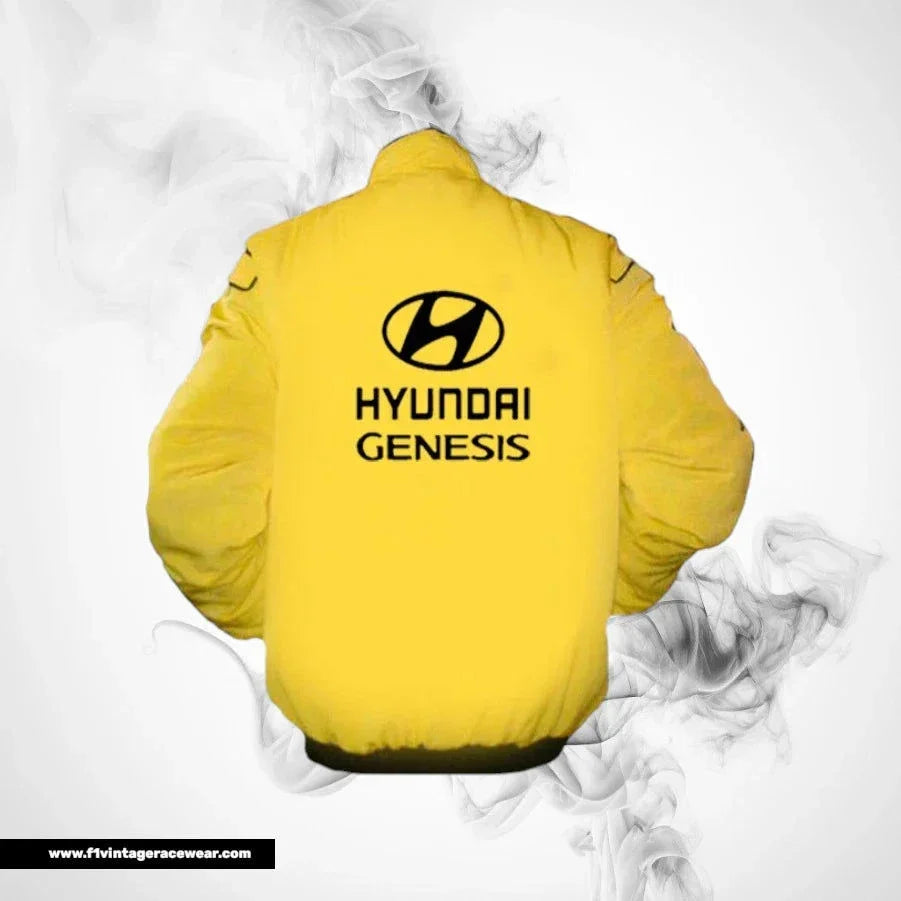 Hyundai Genesis Racing Jacket Yellow Luxury Performance Style