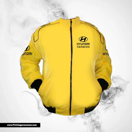 Hyundai Genesis Racing Jacket Yellow Luxury Performance Style