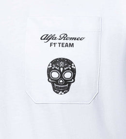 Alfa Romeo Racing F1 Men's Limited Edition Mexico GP Skull T-Shirt - Black/White