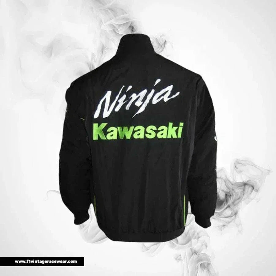 Kawasaki Ninja Racing Jacket Black Sport Bike Style