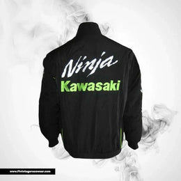 Kawasaki Ninja Racing Jacket Black Sport Bike Style