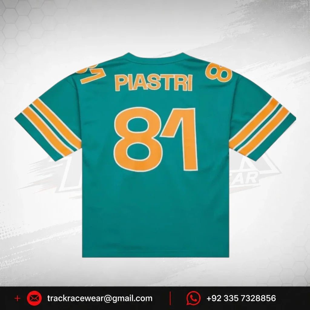 McLaren Racing F1 Special Edition Las Vegas GP Oscar Piastri Mitchell & Ness Football Jersey