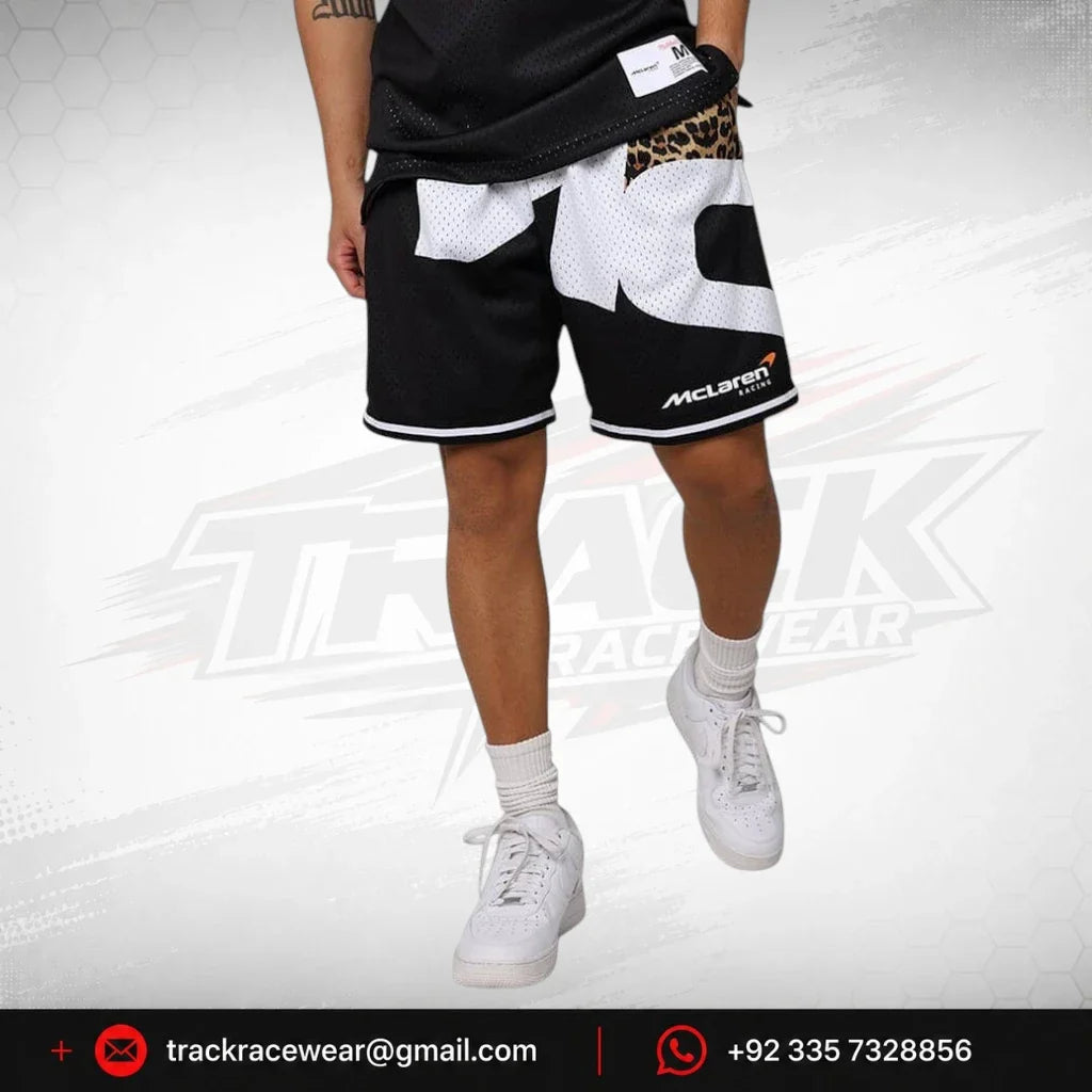 McLaren Racing F1 Mitchell & Ness Special Edition Las Vegas GP Sublimated Mesh Shorts