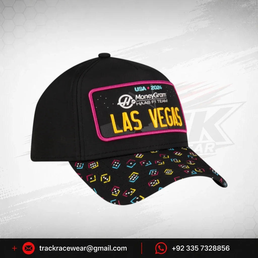 Haas Racing F1 Special Edition Las Vegas GP New Era E-Frame Hat - Black