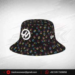 Haas Racing F1 Special Edition Vegas GP New Era Tapered Bucket Hat - Black