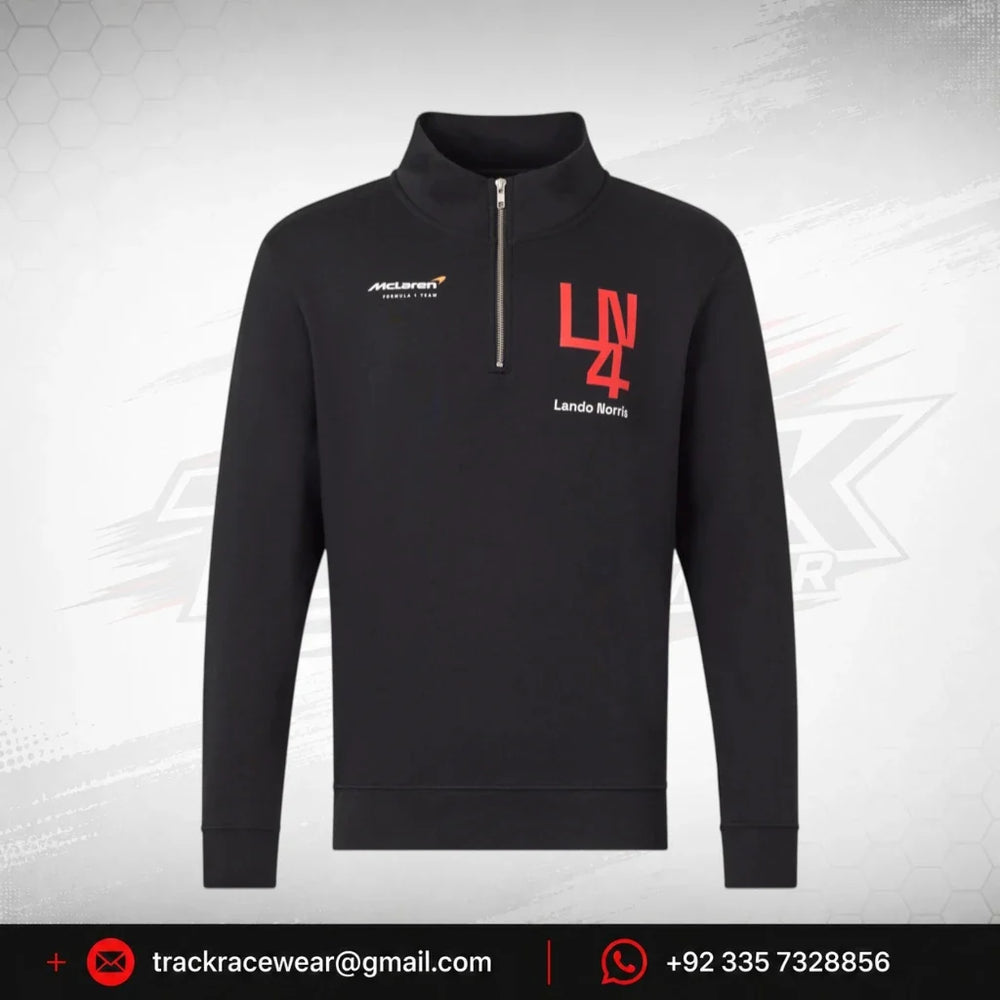 McLaren F1 Lando Norris Silverstone 1/4 Zip Midlayer - Black
