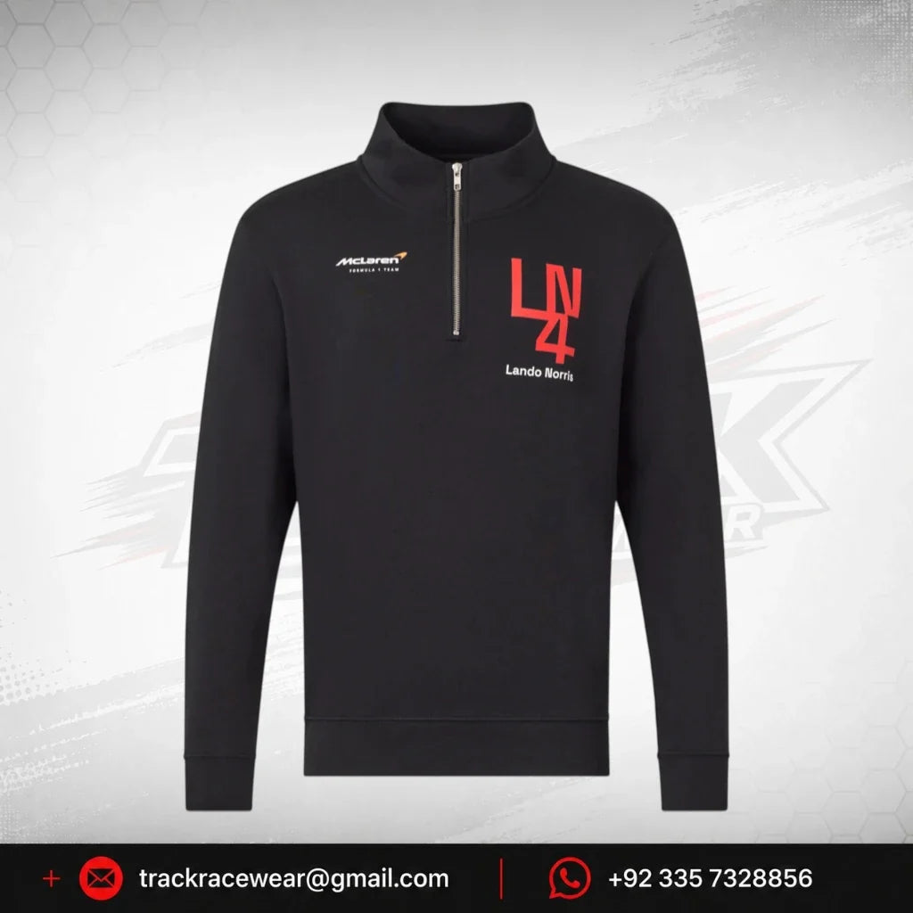 McLaren F1 Lando Norris Silverstone 1/4 Zip Midlayer - Black